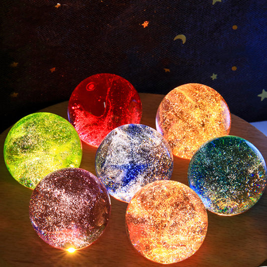 💥Christmas Sale 50% OFF🌟Glowing Starry Sky Glass Sphere Decor
