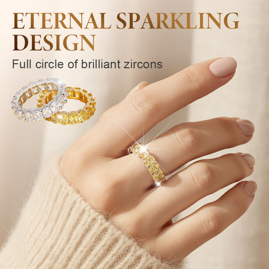 💖💍HOT SALE 60 % OFF !!💖💖Full Circle Sparkling Zircon Fashion Ring