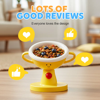 😻📢Last Day 50% OFF & Free Shipping 🐶🌟Adjustable Trophy-Shaped Pet Feeder