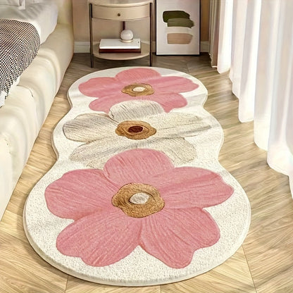 🏡💖LAST DAY 49% OFF⚡50K+ SOLD!🎁Soft Irregular Flower Pattern Rug