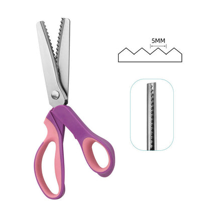 💥LAST DAY HOT SALES - JUST ￡9.99🔥 Multipurpose Pinking Shears✂️  Zigzag Fabric Scissors for Sewing, Quilting & DIY Crafts