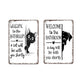 Cute Cat Bathroom Decor Sign
