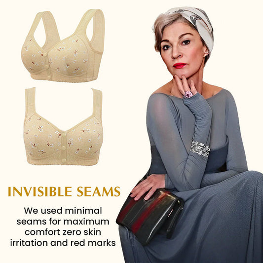 👙 50% OFF NOW ! ✨ Front Button Bra – Clip in the Front, Comfort All Day. 🎀