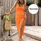 🥳2026 HOT SALE🥳💞50K+ SOLD!💥50% OFF! 🔥Tank Dress with Side Slits and Drawstring Waist