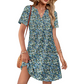 ⏰2026 Hot Sale 50% OFF💃Women's Casual V Neck Vacation Midi Dress With Pockets