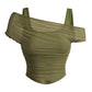 📢📢35% OFF !! ⏰Women's Asymmetrical Ruched Mesh Top
