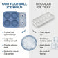⚽🧊Silicone Soccer Ball Ice Cube Tray – 5.5 cm Cubes, Slow-Melting, Leak-Proof Design, 4 Colors, Perfect for Game Nights & Cocktails 🥂