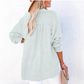 ⏳Limited-time Sale: ONLY ￡13.99!! ✨Women’s Casual Gauze Button Neck Long Sleeve Blouse