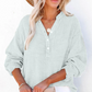 ⏳Limited-time Sale: ONLY ￡13.99!! ✨Women’s Casual Gauze Button Neck Long Sleeve Blouse