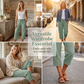 🏖️Summer Cool Deal: ONLY ￡11.99!!🌷Women's Solid-Color Pleated Cotton-Linen Cropped Pants