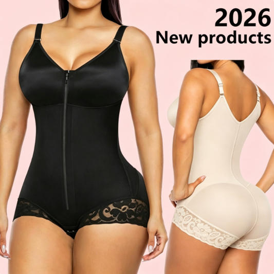 ⏰Limited Time Hot Sales 🌸 50% OFF NOW! 💃Women's Tummy Control Zip-Up Shapewear Bodysuit