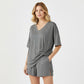 📢📢Last Day Sales 50% OFF !! ⏰Women's Lounge V-Neck Top & Shorts Set