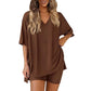 📢📢Last Day Sales 50% OFF !! ⏰Women's Lounge V-Neck Top & Shorts Set