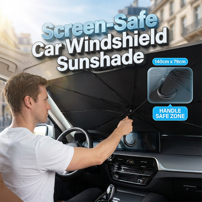 ⏳LAST DAY SALE - only ￡ 11.99🔥 Car Windshield Sun Shade – Foldable, Heat-Blocking ☀️ | Keeps Interior Cool ❄️🚗 | UV Protection 🛡️ | Universal Fit for All Vehicles ✅ | Easy Storage & Travel Ready 🎒🇬🇧