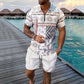 Men's Print Top & Shorts 2-Piece Set