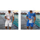 Men's Print Top & Shorts 2-Piece Set