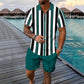 Men's Print Top & Shorts 2-Piece Set