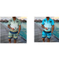 Men's Print Top & Shorts 2-Piece Set