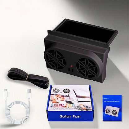 🔴🌡️ RED HEAT WARNING! Solar Car Ventilator Fan – Drops Cabin Temp by 20°C, No Battery Needed, Protects Kids & Pets from Deadly Heat