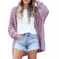 💥Limited-Time sales: Just ￡14.99🍂 Women's Slouchy Open-Front Knit Cardigan
