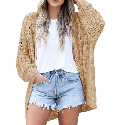 💥Limited-Time sales: Just ￡14.99🍂 Women's Slouchy Open-Front Knit Cardigan
