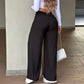 ⏳Last Day Sale Only ￡14.99!!👖 💥 Women's High-Waisted Straight Leg Trousers – Front seam & elastic back – Versatile, comfortable & perfect for office or casual wear ✨🌸