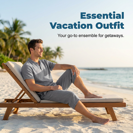 Men's Linen Shirt and Casual Pants Set