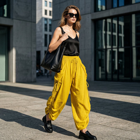 🥳2026 HOT SALE🥳💞50K+ SOLD!💥50% OFF! 🔥Women’s Loose-Fit Drawstring Lantern Pants 👖✨ – High Waist Relaxed Fit Trousers for Comfort 😌 & Everyday Wear 🌿