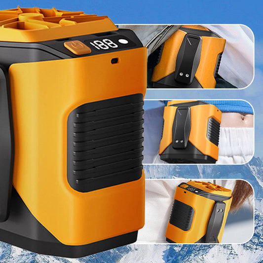 🔥2026 Summer Hot Sales!!!😍30K+ SOLD⏰Hands-Free Waist Portable Fan 💨 | 6000mAh Battery Power Bank 🔋 | 100 Speeds Airflow 🌬️ | LED Light 🔦 | Belt Clip Cooling Fan for Outdoor, Jobsite & Travel 🌞