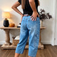 👖 50% OFF | Women's Casual Stretchy Cropped Denim Pants – Relaxed Barrel Fit, Mid-Waist & Multi-Pocket Design, Sizes S–3XL ✨🛒