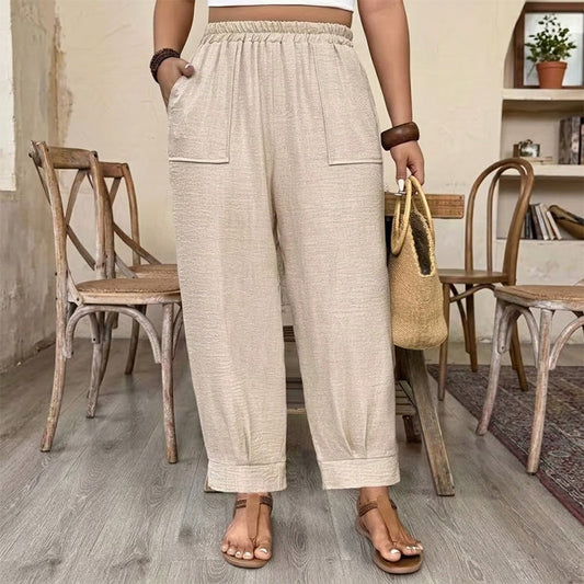⏰Limited Hot Sales - just ￡14.99🔥Women's Relaxed Fit Cuffed Ankle Pants