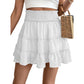 ⏰Limited Hot Sales - Just ￡13.99🔥55K+ SOLD!✨Women’s Elastic High Waist Tiered Ruffle Skort