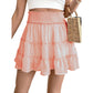 ⏰Limited Hot Sales - Just ￡13.99🔥55K+ SOLD!✨Women’s Elastic High Waist Tiered Ruffle Skort