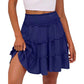 ⏰Limited Hot Sales - Just ￡13.99🔥55K+ SOLD!✨Women’s Elastic High Waist Tiered Ruffle Skort