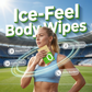 ⏰ LAST DAY SALE £6.99 🧊 Instant Cooling Body Wipes with Menthol – XL Refreshing Wipes for Hot Days & Travel ❄️