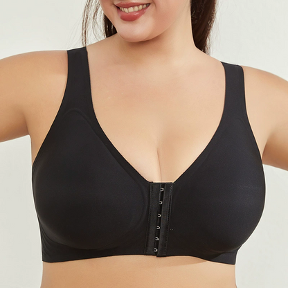 🥳2026 HOT SALE🥳💞50K+ SOLD!🌸🧖‍♀️ 50% OFF! Seamless Front Closure Cross Shaping Bra