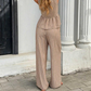 🔥New Hot Sales - 49% OFF✨ Women’s Elegant Stripe 2-Piece Outfit – Flattering V-Neck Top & Relaxed Wide-Leg Trousers 🌸
