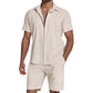 🎉 LIMITED TIME 50% OFF! 👕 Men's Summer Shirt & Shorts Set – Lightweight Breathable Casual Outfit ☀️