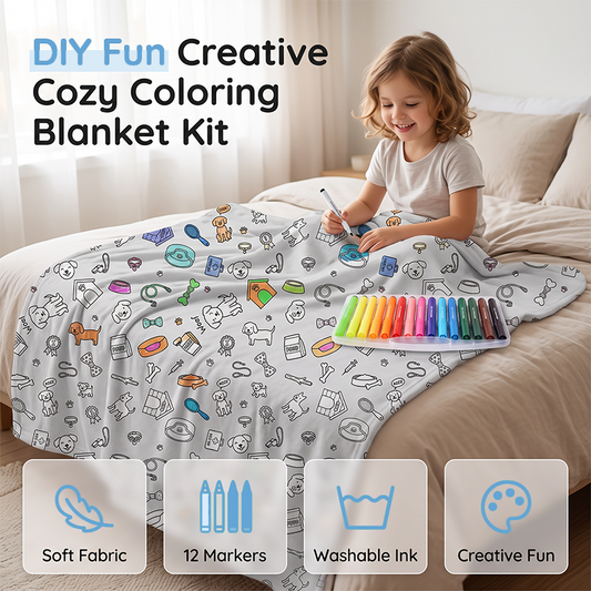 😍Last Day Hot Sales - save 69% OFF🎁 Personalised Colouring Blanket – The Unique DIY Gift They’ll Love
