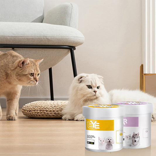 🔥Hot New Sales - 50% OFF🐶Gentle Pet Eye & Ear Cleaning Wipes – Natural Plant-Based Care for Dogs & Cats