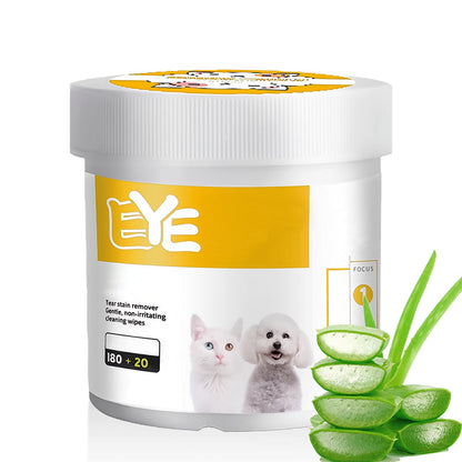 🔥Hot New Sales - 50% OFF🐶Gentle Pet Eye & Ear Cleaning Wipes – Natural Plant-Based Care for Dogs & Cats