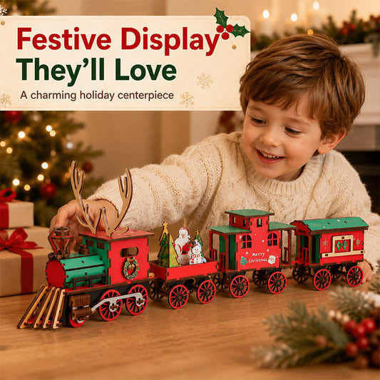 📢This week's only ￡15.99🥳 💞 Over 50,000 Sold! ⚡🚂 Holiday-Themed DIY Train Puzzle