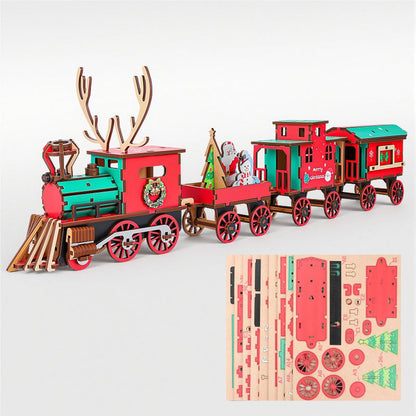 📢This week's only ￡15.99🥳 💞 Over 50,000 Sold! ⚡🚂 Holiday-Themed DIY Train Puzzle
