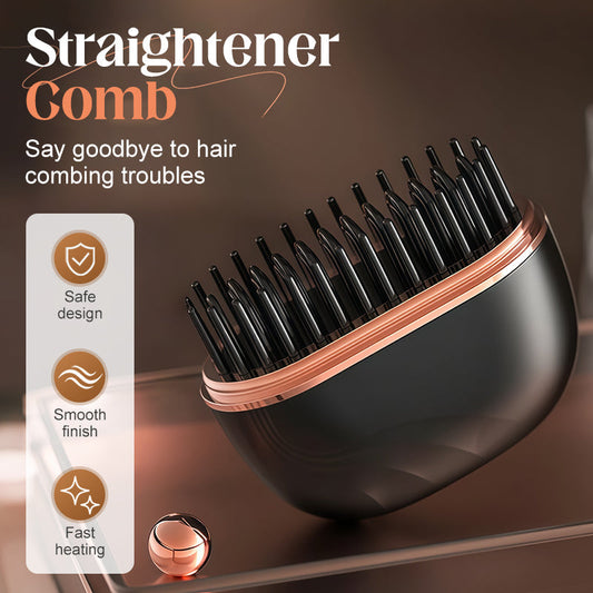 🖤 Black Friday Deal: Just £9.99! 🔥 50K+ Sold! ✨ Mini Cordless Hair Straightener Comb 💁‍♀️