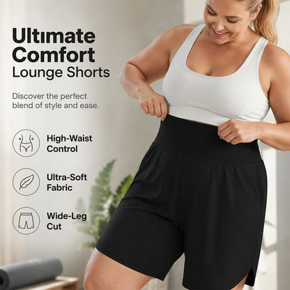 🔥 LIMITED-TIME DEAL! 💕 Plus Size Wide-Leg Knee-Length Shorts 🩳✨ Comfy, Flattering & Easy to Wear — ONLY £10.99! 😍