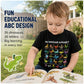 🔥🎁 New Arrival: Half-Price Offer 🔥 Children's T-shirt with Dinosaur and Letter Prints