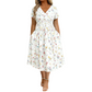 🌈2026 Summer Hot Sale 50% OFF!✨Women's V-Neck Floral Print Dress with Twist Waist