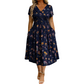 🌈2026 Summer Hot Sale 50% OFF!✨Women's V-Neck Floral Print Dress with Twist Waist