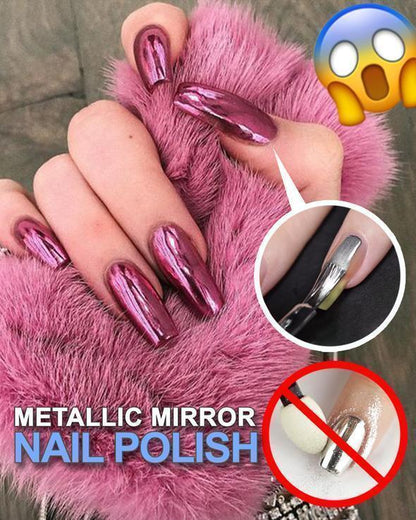 💥💥Buy 1 Get 1 Free - Only ￡3.99/pc💥💥Metallic Mirror Effect Nail Polish for a Glossy Chrome Finish