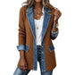 ⌛LAST DAY SALE ONLY ￡17.99!!🔥Women’s Elegant Denim Spliced Ribbed Knit Coat